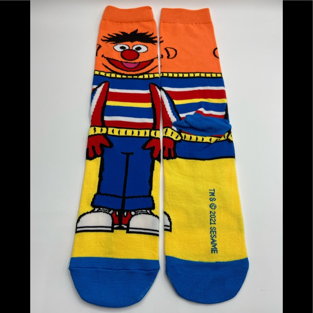 New Ernie Sesame Street Crew Socks
